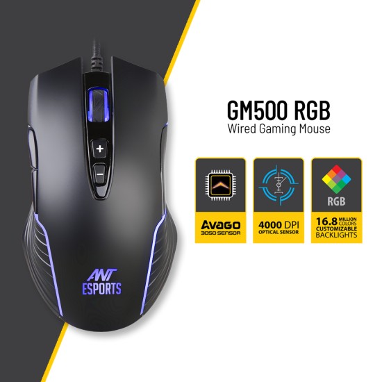 Ant Esports GM 500 RGB Gaming Mouse 